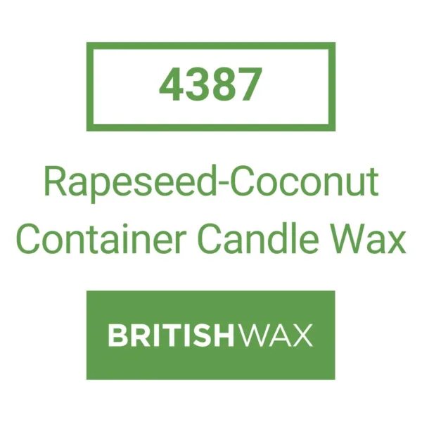 Product label for 4387 Rapeseed-Coconut Wax