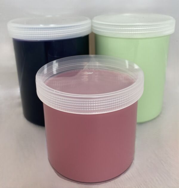 Tubs of wax used in depilatory applications