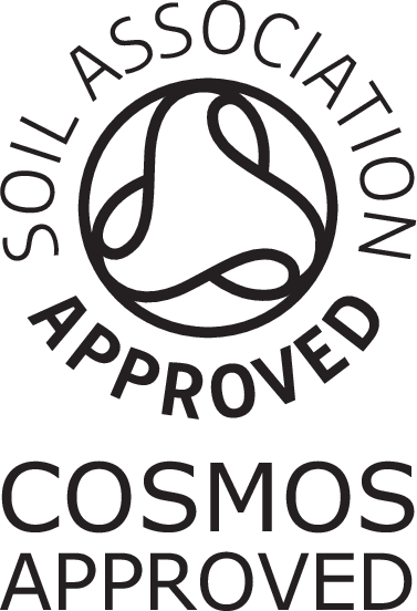 Logo for Soil Association Approved - COSMOS Approved certification